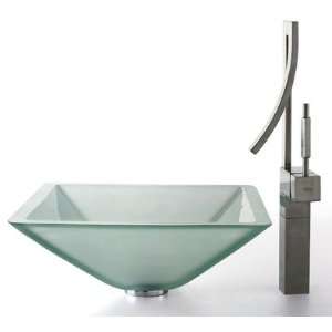com Kraus C GVS 901FR 19mm 1200SN Aquamarine Glass Millennium Faucet 