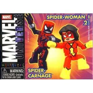  Marvel MiniMates Series 10   Spider Carnage and Spider 