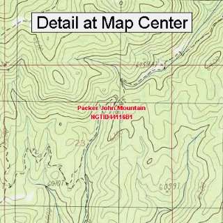   Quadrangle Map   Packer John Mountain, Idaho (Folded/Waterproof