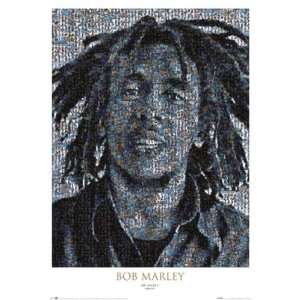   BOB MARLEY PHOTOMOSAIC II POSTER Reggae Jamaica Mosaic: Home & Kitchen