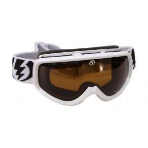  Electric EGK Snowboard Goggles Gloss White/Bronze Lens 