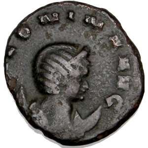  255AD Ancient Roman Coin EMPRESS SALONINA Juno Scepter 