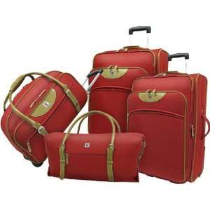  Travelers Choice Victoria 4 pc. Luggage Set   Red