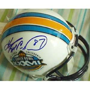   McCardell autographed Super Bowl 37 mini helmet: Sports & Outdoors