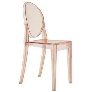  Kartell Victoria Ghost Chair Transparent Rose by Philippe 