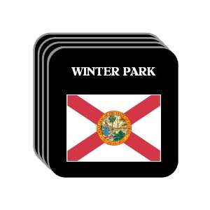  US State Flag   WINTER PARK, Florida (FL) Set of 4 Mini 