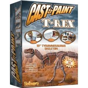   : Skullduggery Cast & Paint T REX with Re usable Molds!: Toys & Games