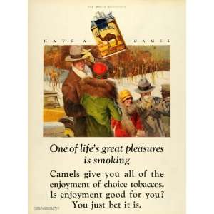  1928 Ad R. J. Reynolds Tobacco Camel Cigarettes Winter 