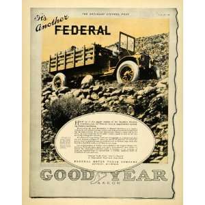  1919 Ad Good Year Tires Federal Motor Truck Co Detroit 
