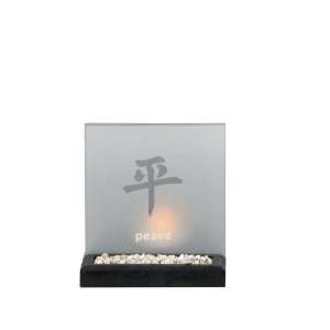   Handmade Peace Candle Holder with Decorative Stones: Home Improvement