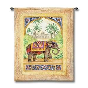  Fine Art Tapestry Old World Elephant I Rectangle 0.38 x 0 