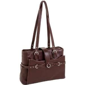   Cherry Red) Leather Laptop Tote Siamod Womens Briefcases: Electronics