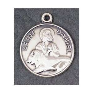  St. Daniel Patron Saint Medal   Sterling Silver Jewelry