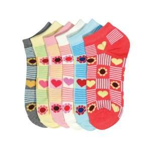  HS Women Fashion Socks Sunflower (size 9 11) 6 Colors 6 