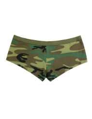 Womens Woodland Camo Booty Shorts   Available in Several Sizes