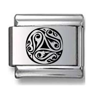 Celtic Tribal Circle Design Laser Italian Charm Jewelry