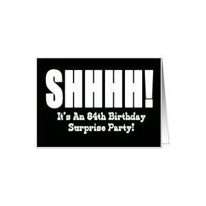  84th Birthday Surprise Party Invitation Card Toys & Games
