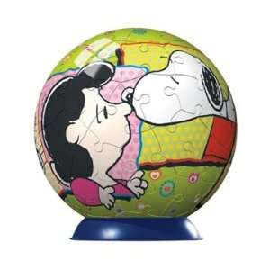  Snoopy & Lucy Globe Jigsaw Puzzle: Toys & Games