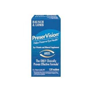 Bausch & Lomb PreserVision Vitamin and Mineral Supplement Tablets, 120 