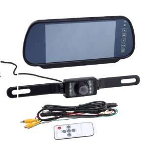   Backup Parking Mirror Monitor + Camera + Remote Control: Car