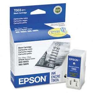  Genuine NEW Epson T003011 Black Ink Cartridge: Electronics