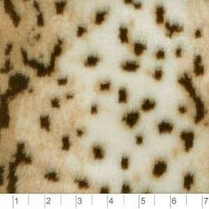   YD Faux Fur Snow Leopard Tan Fabric By The Each