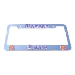  Clemson Tigers License Plate Tag Frame: Sports & Outdoors