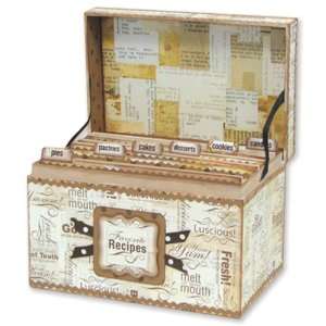  Bare Elements Paperboard Recipe Box Sam 8.5X6X5 