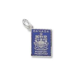 Canada Passport Charm in White Gold