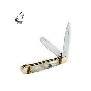  Timber Wolf TW160 Pearl Trapper Folding Knife: Sports 