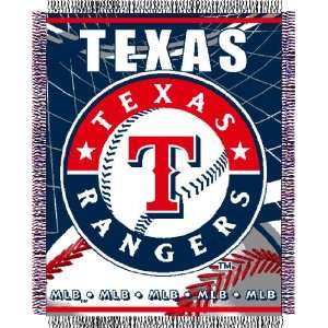 Texas Rangers MLB Triple Woven Jacquard Throw (MLB Series) (48x60 