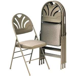 Samsonite 36875KNT4 Fabric Padded Seat/Molded Back Folding Chair 