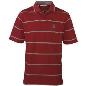 Cutter & Buck Boston Red Sox Red Striped Tailgate Polo:  