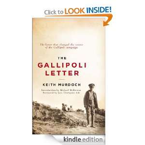 The Gallipoli Letter Keith Murdoch  Kindle Store
