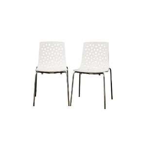   Furniture  Spring White Plastic Modern Dining Chair: Home & Kitchen
