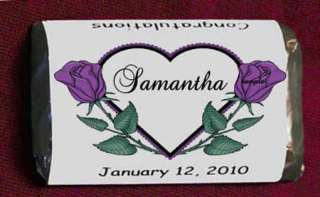 Quinceanera Mis Quince Roses Miniatures CANDY Wrappers Personalized 