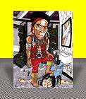 COCHISE   PUNKS The Warriors ART, Cochise in leather gang vest, signed 