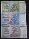 ZIMBABWE $100 $50 $10 trillion DOLLARS CURRENCY SET UNC. 2007