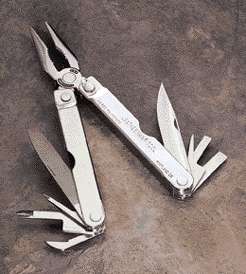 the tools on a leatherman are needlenose pliers regular pliers wire 