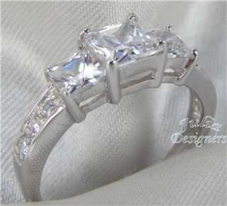 70ct Princess Cut Engagement Ring, Size5  