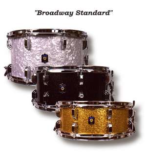 Leedy Broadway Standard snare drum in Red Marine Pearl  