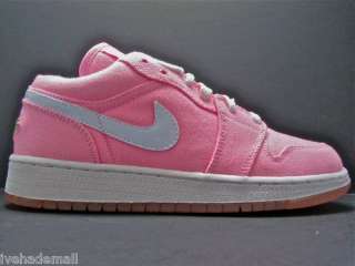 Nike Air Jordan 1 Retro Canvas Pink 316098 611 3.5 Y GS  