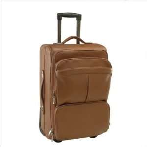  Royce Leather Deluxe Weekender Suitcase 647 4 Color: Red 