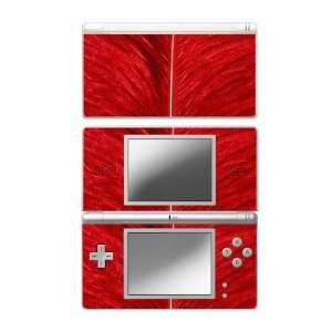 Nintendo DS Lite Skin Decal Sticker   Red Feather