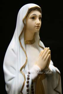 Large Our Lady of Lourdes Mary Italian Statue Sculpture Made in 