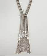 style #318784301 oxidized silver Dream Weaver long tassel necklace