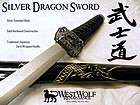 Japanese Silver Dragon Sword    Wood Practice Katana/Training Bokken 