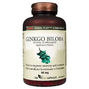  GNC Herbal Plus® Standardized Ginkgo Biloba 60mg Health 