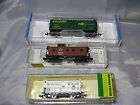 TRAIN N SCALE LOT OF 3 CARS READING NYC AND HACKER BRAU