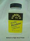   Acrylic Resolene 4 oz leather finish protector Drys to a Mellow gloss